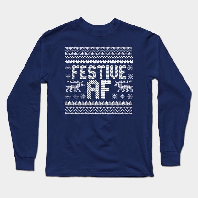 Festive AF v2 Long Sleeve T-Shirt by PopCultureShirts